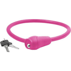 M-WAVE ΚΛΕΙΔΑΡΙΑ ΠΟΔΗΛΑΤΟΥ ΣΠΙΡΑΛ S 12.6 SILICONE 12x600 Ροζ