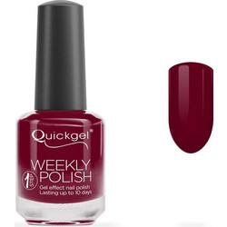 Quickgel 863 Mahogany Weekly Polish Gloss Βερνίκι Νυχιών Μακράς Διαρκείας 15ml