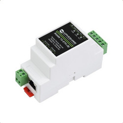 Industrial serial server, RS485 to RJ45 Ethernet (B) TCP/IP to serial, rail-mount support