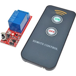 1 Channel Remote Controllor Self Lock Switch Relay Board Wireless IR Control 12V