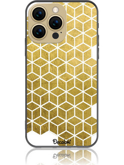 Gold Cubes Θήκη Κινητού Σχέδιο 50038 - iPhone, iPhone 13 Pro, Soft TPU Case