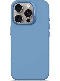 Decoded AntiMicrobial Silicone Backc. iPhone 16 Pro Light Blue