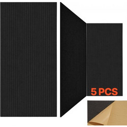 VEVOR Σετ 5 Αυτοκόλλητα Ακουστικά Πάνελ 120x60x1 εκ. Μαύρο JZGYBHSTW120EFLW6001V0