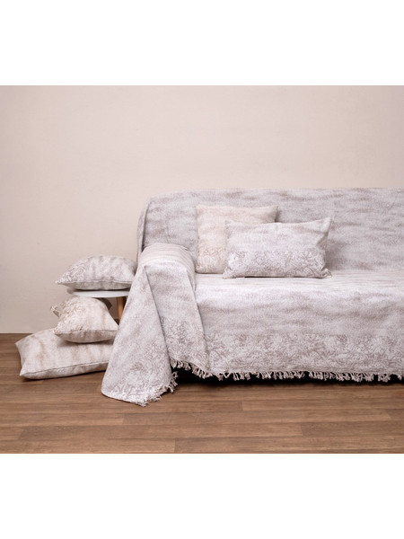 Ριχτάρι Πολυθρόνας Throws 3025 Linen Jacquard Cotton Viopros (180x180) 1Τεμ