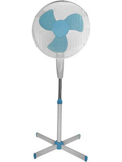Eurolamp 147-29021 Ανεμιστήρας Δαπέδου Ορθοστάτης 40cm 60W Μπλε