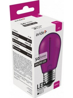 Decor LED Filament bulb 1W E27 Purple - 7154