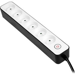 BORMANN BCR1013 Πολύμπριζο 6 Θέσεων Σούκο 3x1.5mm με Διακόπτη