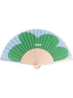 Βεντάλια Helio Feretti Macro Flower Green Ξύλο/Πολυεστέρας L23 x W1.5 x H4cm