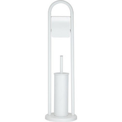 Σετ Μπάνιου Χαρτοθήκη & Πιγκάλ Accessories Acero Toilet Rack White Sealskin (19x19x70,5) 1Τεμ