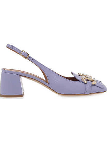 Geox Martina Slingback Γόβες Δερμάτινες Λιλά L6002 U494B0023185