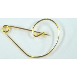 ΠΑΡΑΜΑΝΑ ΚΛΕΙΔΙ ΣΟΛ ΧΡΥΣΗ 3.3cm x 2.4cm 0517371 - ΧΡΥΣΟ