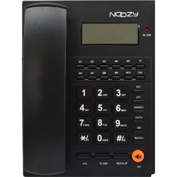 Noozy Phinea N37 Ενσύρματο Τηλέφωνο με Ανοιχτή Ακρόαση για Ηλικιωμένους Μαύρο
