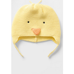 Βρεφικός Σκούφος Ζωάκι Pale banana yellow