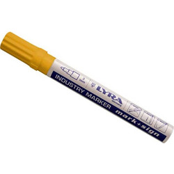 Μαρκαδόρος ανεξίτηλος κίτρινος Lyra 2-4mm L4040007