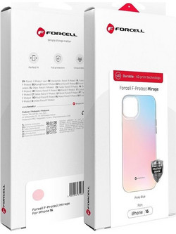 FORCELL F-Protect Mirage, Military Drop-Tested Case Compatible With Magsafe For Iphone 15 Pro Max Pinky blue