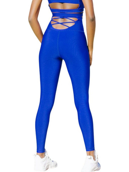 Lismina Γυναικείο Κολάν Push Up Blue 300