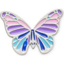 CROCS JIBBITZ CHARMS MULTI PURPLE BUTERFLY (10011089-UNC) (10011089-UNC)