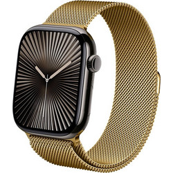 Crong Milano Λουράκι Μεταλλικό Gold (Apple Watch 42 / 44 / 45mm)