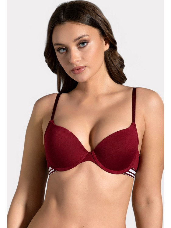 New Bra Lingerie Σουτιέν με Ελαφριά Ενίσχυση Μπορντό NB5116-4
