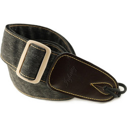 Infinity STPCC1307 Cotton Leather End Black Ζώνη Κιθάρας