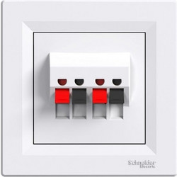 ASFORA ΠΡΙΖΑ ΗΧΕΙΩΝ ΔΙΠΛΗ ΛΕΥΚΗ ΜΕ ΠΛΑΙΣΙΟ SCHNEIDER ELECTRIC