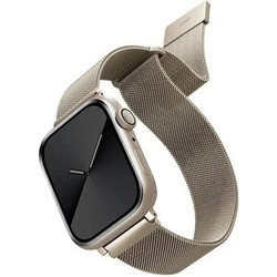 Uniq Dante Λουράκι Μεταλλικό Steel Starlight (Apple Watch 42 / 44 / 45mm)