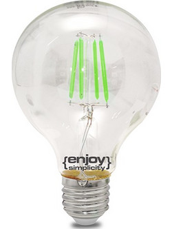 EL828009 | EL828009 | DreamLED Fillament Coloured G80|4W E27|ΠΡΑΣINO|enjoysimplicity(TM)