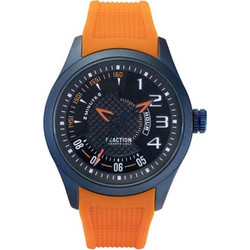 Kenneth Cole Reaction Ανδρικό Ρολόι με Πορτοκαλί Καουτσούκ Λουράκι RK50806007