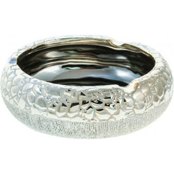 Σταχτοδοχείο Κεραμικό Ασημί 15cm Galifas 07975531 - Galifas