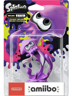 Nintendo Amiibo Splatoon Inkling Squid Neon Purple