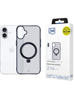 3mk Smoke Case Mag&Stand Θήκη iPhone 16 Plus Transparent W-3SmCaM&S-AiP16Plu-0