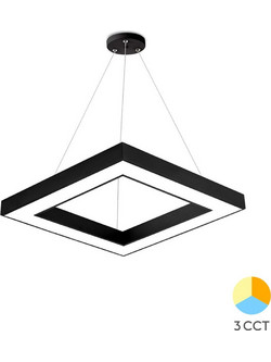 Braytron Blade Κρεμαστό Φωτιστικό Οροφής Μονόφωτο LED με Ρυθμιζόμενο Λευκό Φως Μαύρο BH16-07281