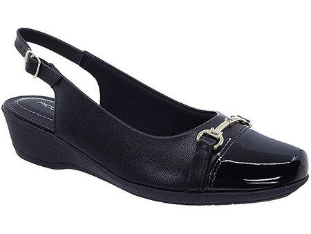 Piccadilly Γυναικεία Casual 143209-2 Napa Preto Verniz