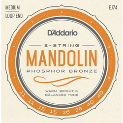 D'Addario EJ74 Σετ 8 Χορδές Μαντολίνου Phosphor Bronze 11-40" Medium Tension 1/4