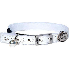 Περιλαίμιο Γάτας ROGZ, TRENDY CAT WHITE 10 mm X 25-30 cm