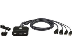 KVM 2PORT HDMI/USB ΜΕ ΕΝΣΩΜ.ΚΑΛ