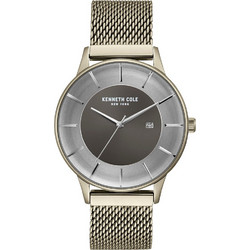 Kenneth Cole New York Ανδρικό Ρολόι με Ασημί Μεταλλικό Μπρασελέ KC50113001