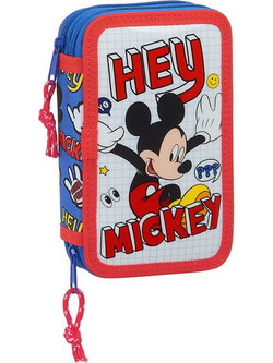 Safta Disney Mickey Κασετίνα με 2 Θήκες Πολύχρωμη 412014854