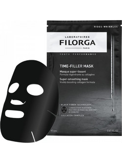 Filorga Time-Filler Super Smoothing Sheet Μαύρη Μάσκα Προσώπου για Αντιγήρανση με Κολλαγόνο 14ml
