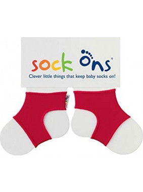 Sock Ons - Για να μην βγάζει τις κάλτσες του (0-6 μηνών) - Κόκκινο