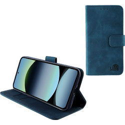 Lime Essential Magnet Book Stand Clip Wallet Dark Blue 6.67" (Xiaomi Redmi Note 14S)