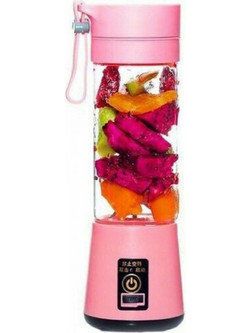 YE-02 Φορητό Μπλέντερ για Smoothie 380ml Ροζ