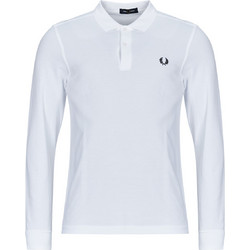Fred Perry Ανδρική Μπλούζα Polo Μακρυμάνικη Λευκή M6006-100