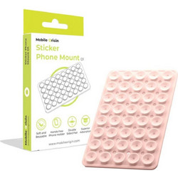 Βάση Στήριξης Mobile Origin Sticker Phone Mount O1 για Κινητά / Smartphones με Βεντούζα από Σιλικόνη - Light Pink (MO-SPM-L-PNK)