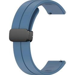 Techsuit Watchband W011 Λουράκι Σιλικόνης Blue (Universal 20mm)