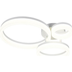 Φωτιστικό Οροφής - Πλαφονιέρα Scope R63601331 SMD32W 4000lm 3000K 51x40,5x12,5cm Coffee RL Lighting