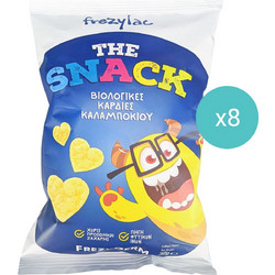 Σετ Frezyderm Frezylac The Snack Organic Corn Hearts Γευστικό Σνακ από Βιολογικές Καρδιές Καλαμποκιού 240g (8x30g)