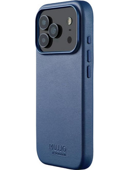 Θήκη iPhone 18 Pro / 17 Pro MUJJO by Troubadour Full Leather Case Δερμάτινη με MagSafe - Monaco Blue (MUJJO-CL-061-BL)