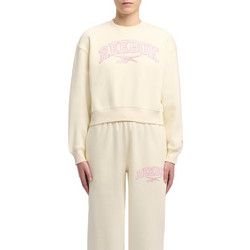 Reebok Γυναικείο φούτερ Varsity Arch Fleece Crewneck Sweatshirt 100241351-VINTAGE CHALK