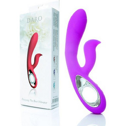 Kinksters Daro Δονητής Rabbit 19.5cm Μωβ